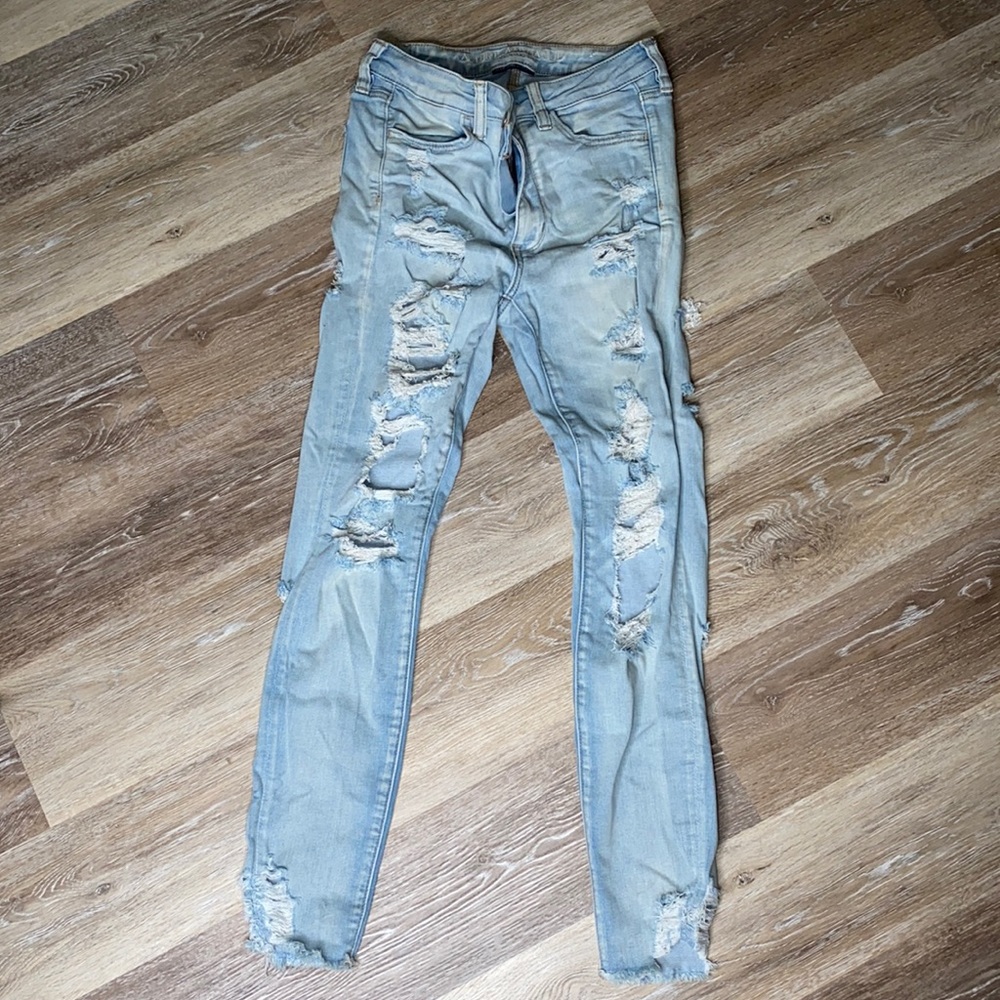 Light wash jeans
